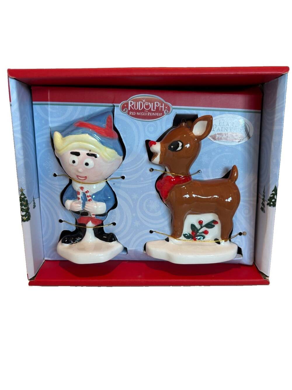 Rudolph the Red-Nosed Reindeer Hermey the Dentist Ceramic Salt & Pepper Shakers